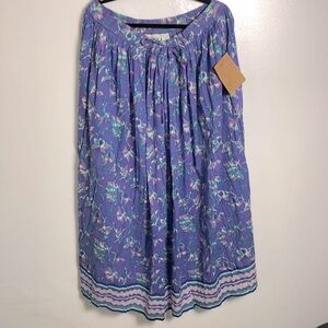 NWT Vintage Orvis Purle Pocket Maxi Skirt Sz OS fits all